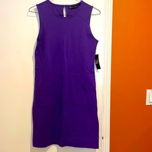 NY&CO purple sleeveless dress with 2 pockets. NEVER WORN